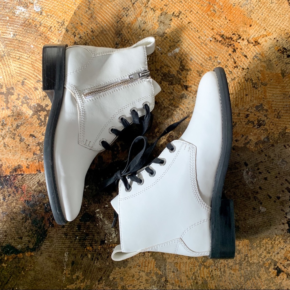 White ABOUND Ankle Boots